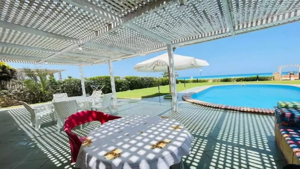 Luxury Chalet with Private Garden & Pool on First Row Sea View