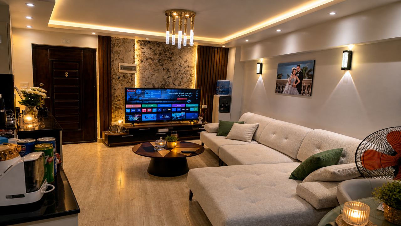Luxury 1Bedroom Apartment 75 sqm Hurghada Airport & Tourist Promenade in Hurghada
