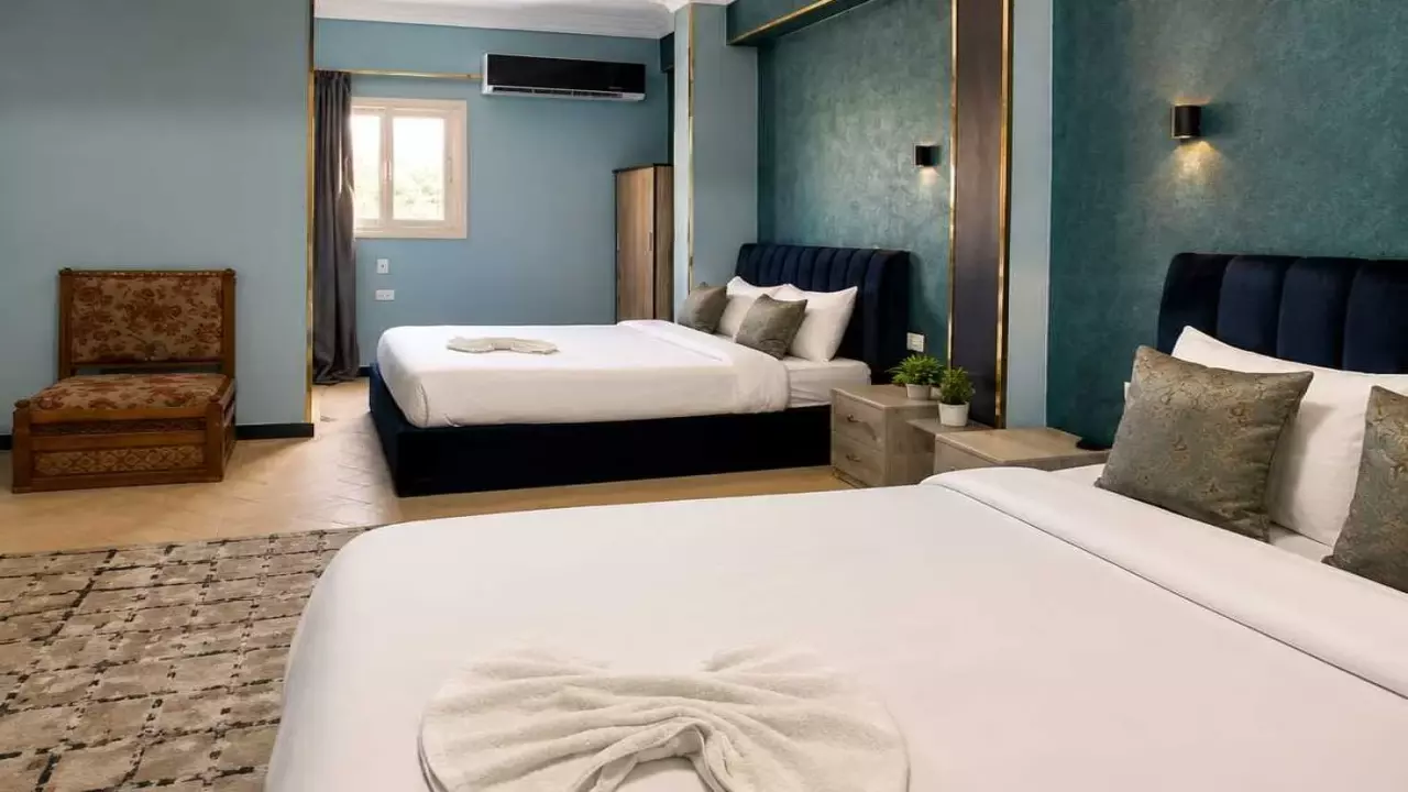Giza  Pyramids Apartment accommodates 2 to 4 guests with a view of the pyramids and featuring 2 large beds image 2