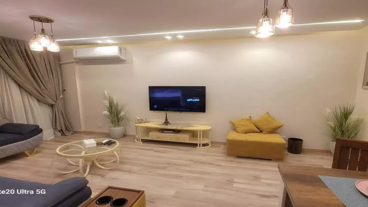 Madinaty apartment with a distinctive green view